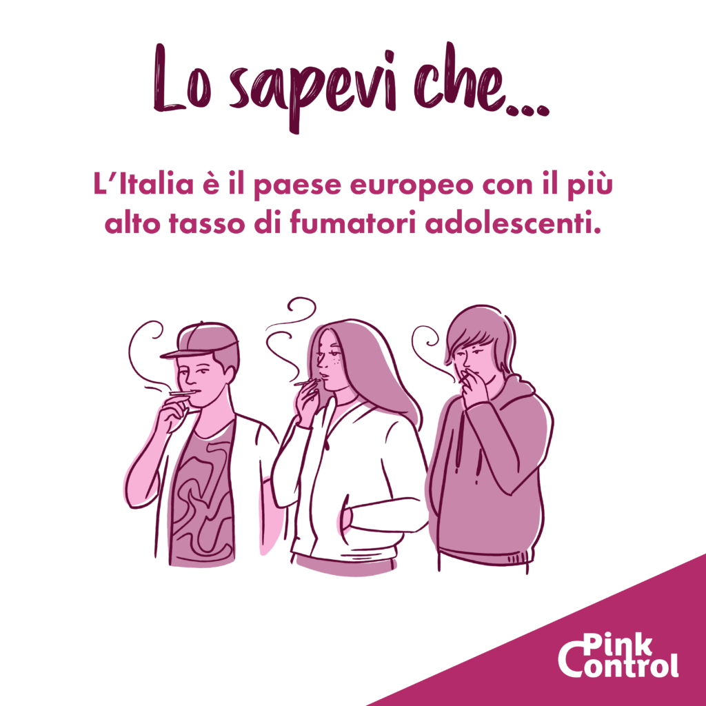 L'Italia il paese con più alto tasso di fumatori adolescenti