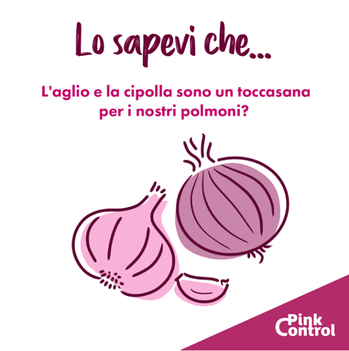 Lo sapevi che aglio e cipolla sono un toccasana per i nostri polmoni?