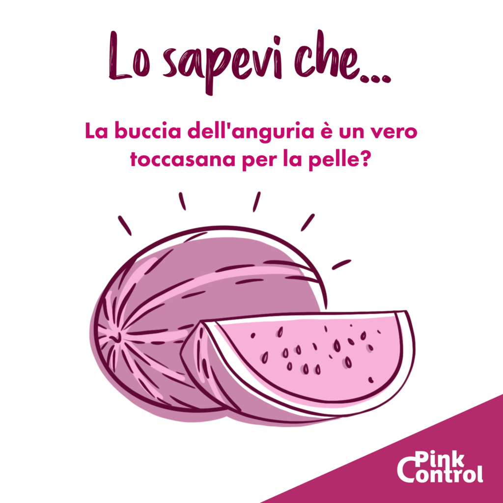 la buccia dell'anguria è un vero toccasana perla pelle