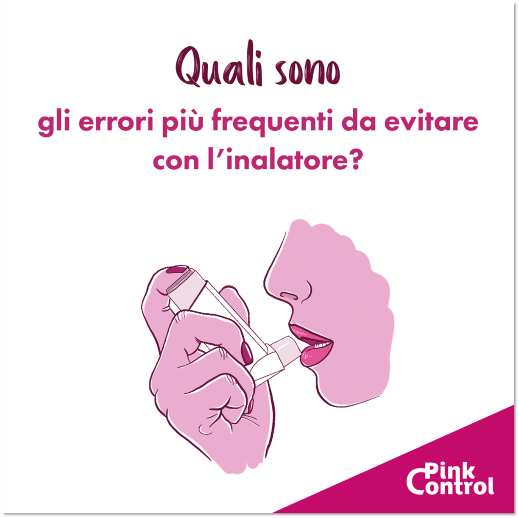 quali sono gli errori più frequenti da evitare con l'inalatore?